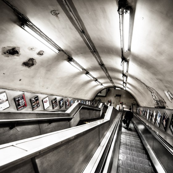 Escalator métro Londres