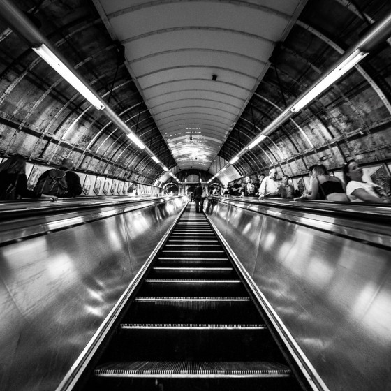 Escalator métro Londres