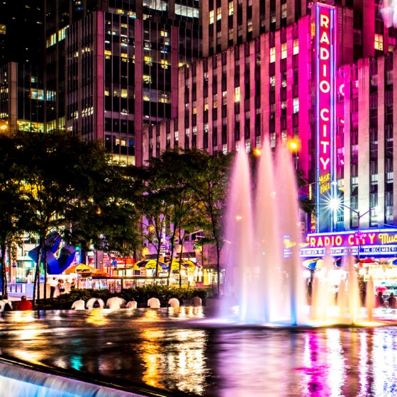 Fontaine New-York Radio City Music Hall